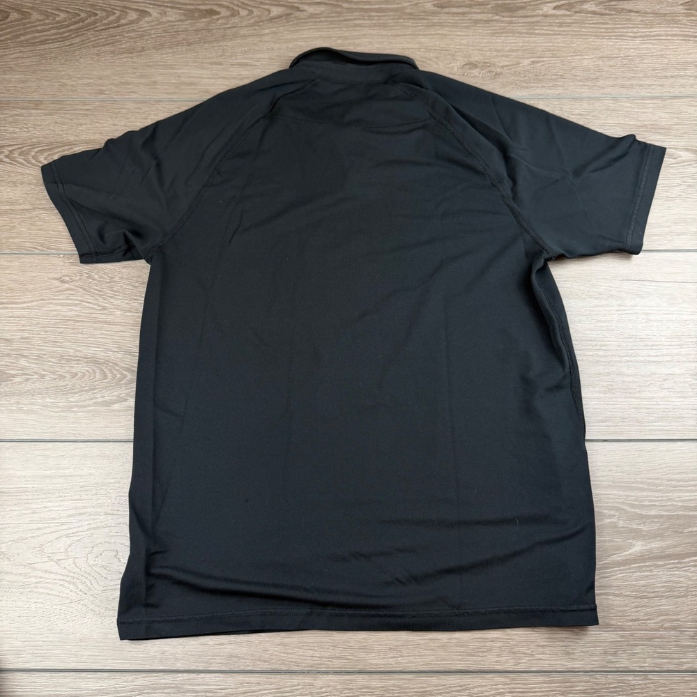 Rhone Mens Short Sleeve Delta Pique Polo Shirt Black Medium - Picture 6 of 10